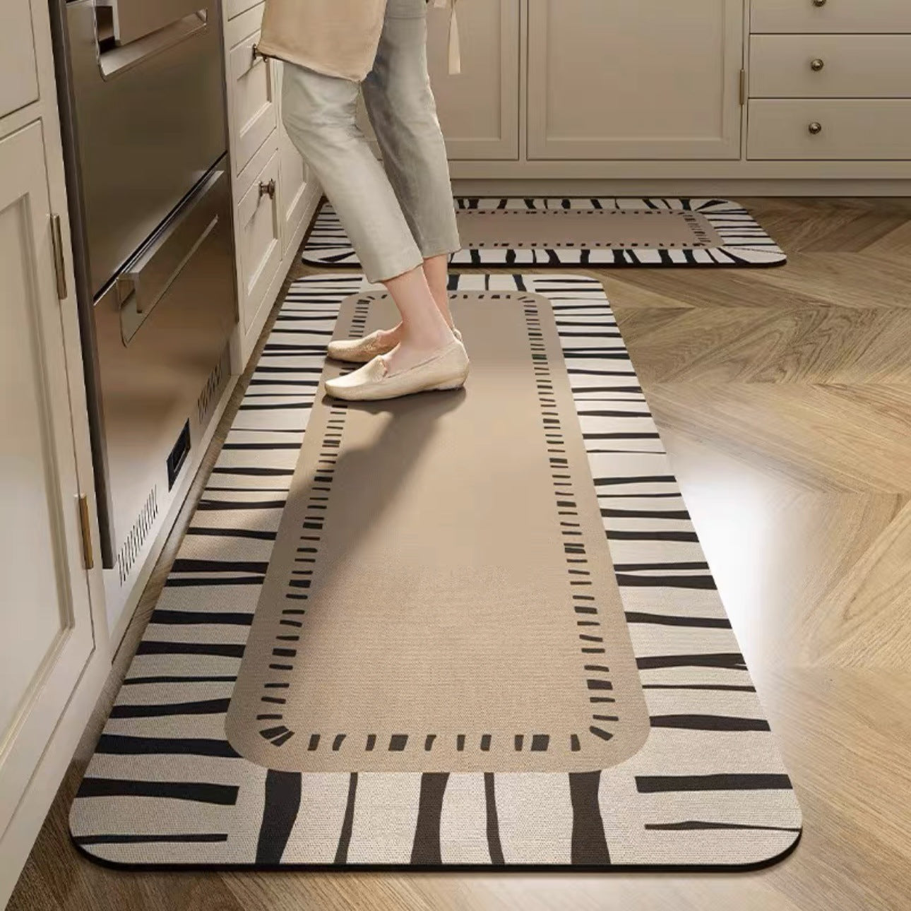 💥💥【se vinde ca pâinea caldă】【40*60+40*120cm】1 set Covoare antiderapante și foarte absorbante pentru bucătărie și baie