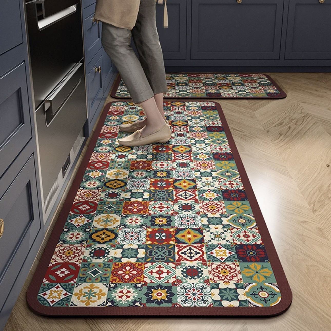 💥💥【se vinde ca pâinea caldă】【40*60+40*120cm】1 set Covoare antiderapante și foarte absorbante pentru bucătărie și baie