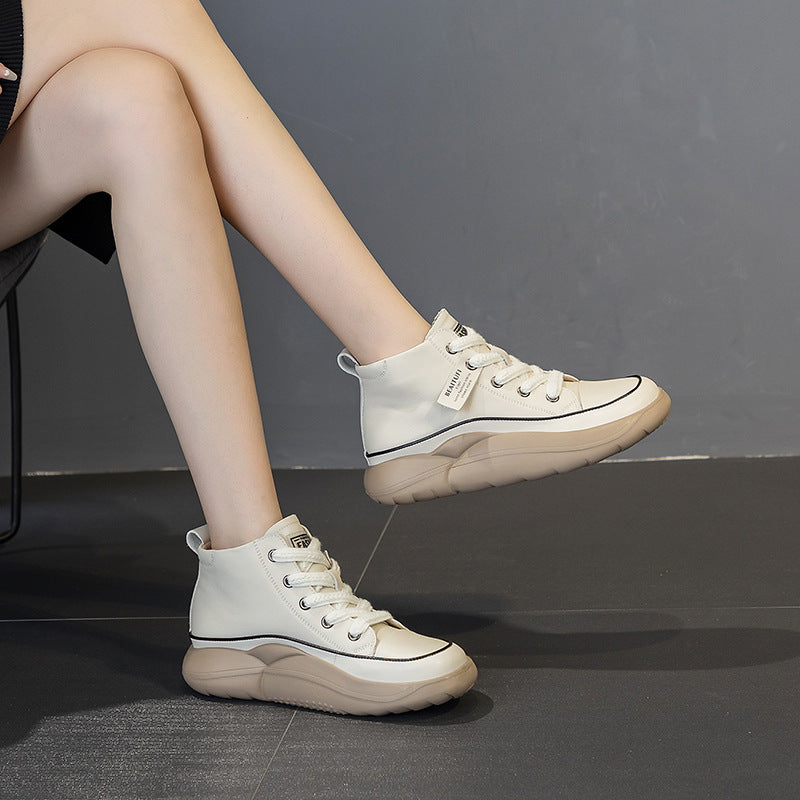 【35-40】🔥 Martinské boty z čisté hovězí kůže s tlustou podrážkou -- 3853467