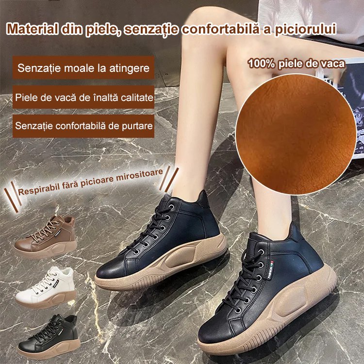 【🔥50% OFF】【35-40】Pantofi retro rocking cu talpă groasă din piele de vacă în stil nou, pantofi casual versatili la modă--3864282