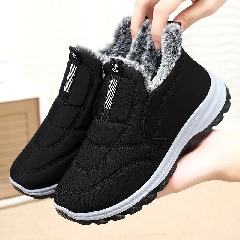 😀🎉🔥velvet și îngroșare🔥【35-41】 pantofi de iarnă impermeabili din bumbac cald pentru femei 3849728