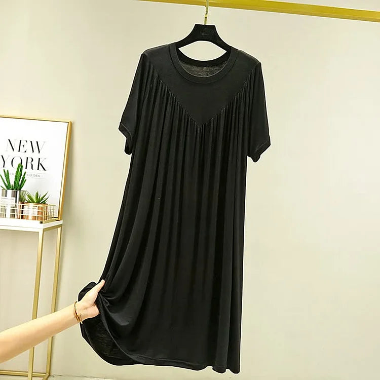 ⚡🔥LAST DAY 51% OFF 🔥Rochie de pijama lentă, moale și confortabilă, cu mâneci scurte