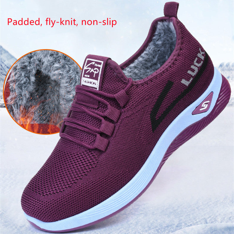 🔥【36-40】Iarna noi căptușite cald moale de jos femei pantofi de bumbac pentru femei