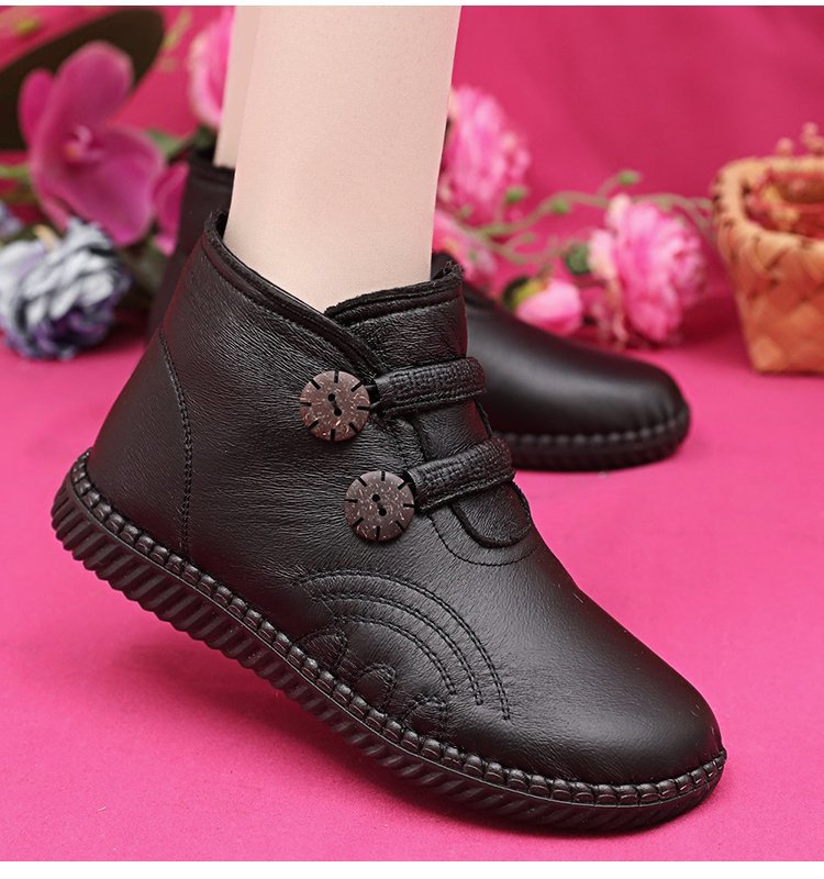 💌【35-40】🔥Pantofi anti-alunecare din catifea de iarna din piele naturala lucrati manual in Italia-3852555