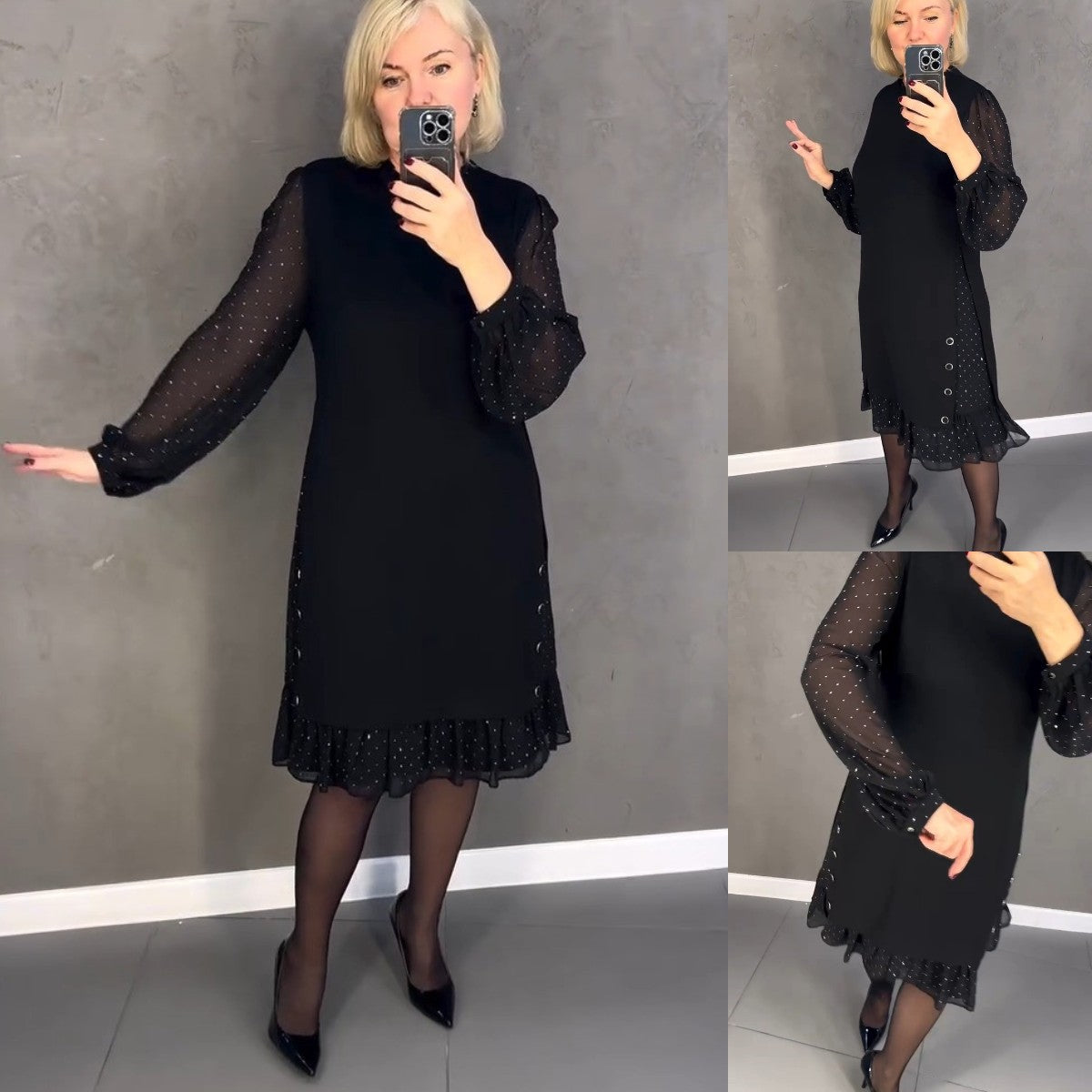 【🔥Cumpărați 1 și primiți 1 gratuit】💖💖【S-5XL】🍁🍂Stil nou de toamnă și iarnă elegant de înaltă calitate, rochie——3894418