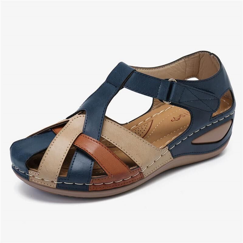 🔥🩰【35-43】Sandale cu platformă din piele moale gol pentru damă