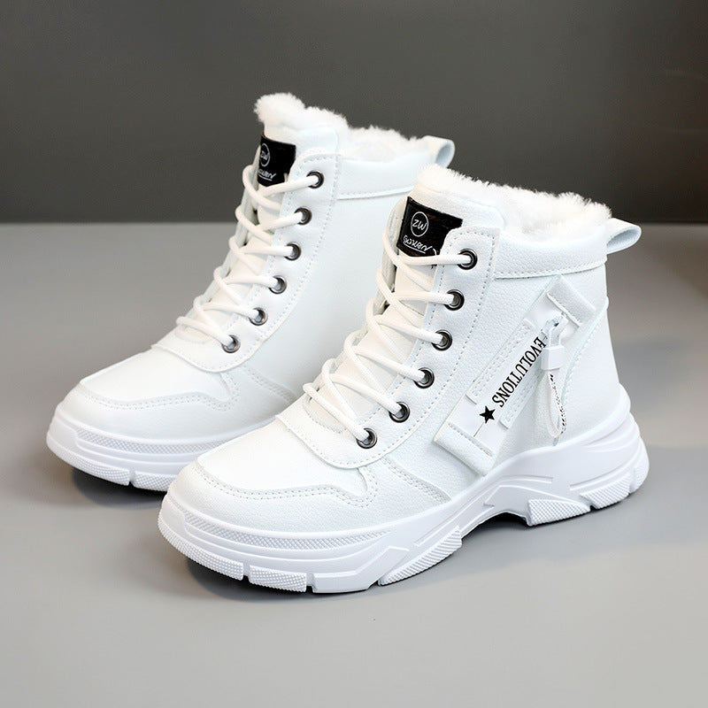 🔥【SLEVA 60 %】🔥【35-44】Podzimní a zimní nový styl s měkkou podrážkou, módní, teplé, nepromokavé a protiskluzové dámské martinky -- 3853725