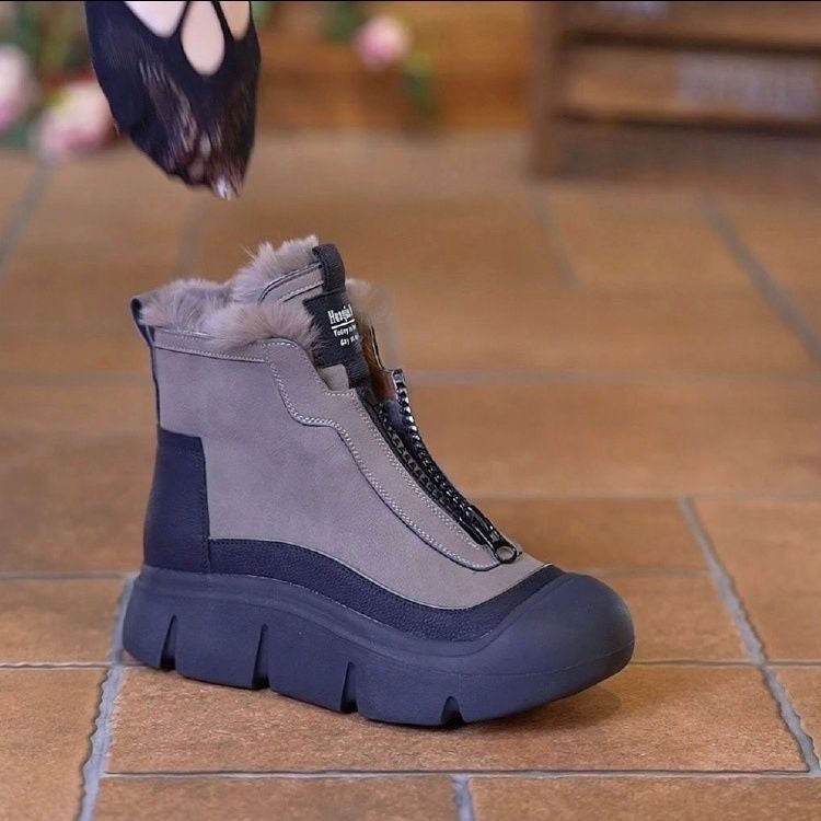 【🔥ŽHAVÉ】🥾【35-40】Zimní nové produkty 2024 Teplé vlněné sněhule na silné podrážce -- 3860976