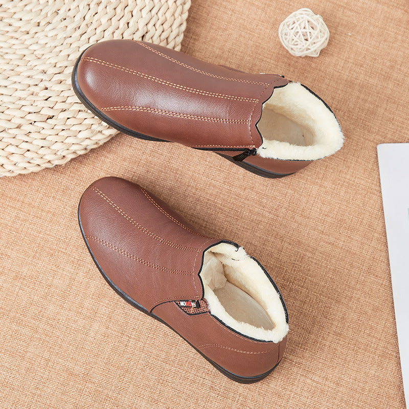 【35-41】🥾Miękkie skórzane buty zimowe - modne i ciepłe