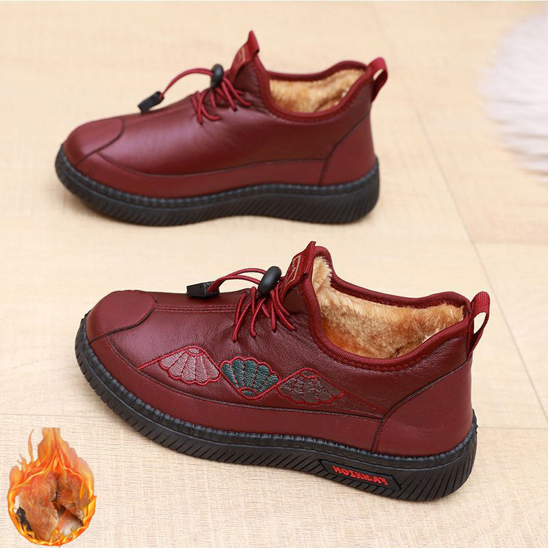 ❤️🔥【35-41】Bavlněné boty s měkkou vlněnou podrážkou, teplé a protiskluzové--3853695
