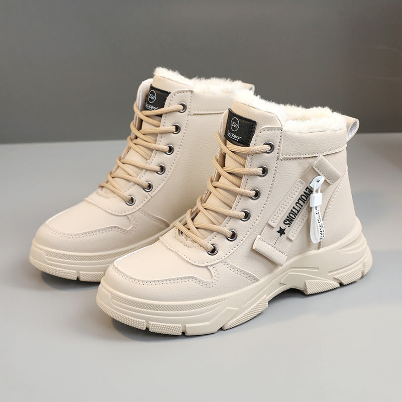 🔥【SLEVA 60 %】🔥【35-44】Podzimní a zimní nový styl s měkkou podrážkou, módní, teplé, nepromokavé a protiskluzové dámské martinky -- 3853725