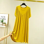⚡🔥LAST DAY 51% OFF 🔥Rochie de pijama lentă, moale și confortabilă, cu mâneci scurte