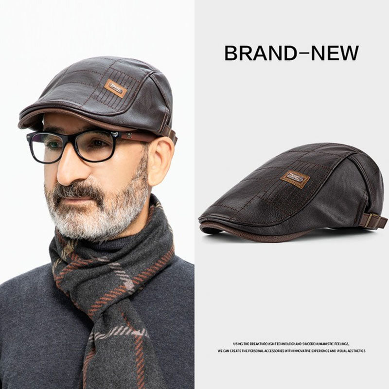 🔥Beretă vintage din piele premium——3895308