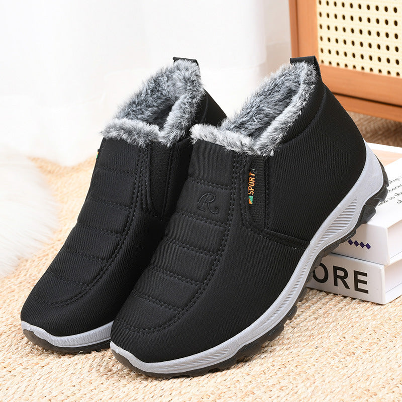 【36-41】👟 Ghete de iarnă din bumbac pentru femei 👵 | Pantofi din bumbac gros cu lână adăugată ✨
