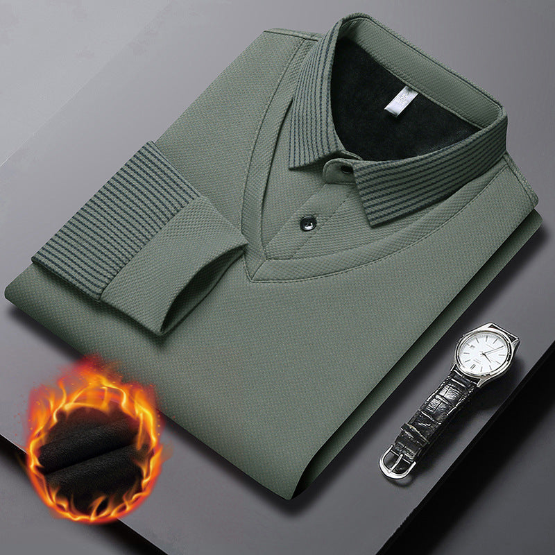 【30%OFF】【M-4XL】Cămașă POLO fals din două piese cu dungi patchwork——3895425