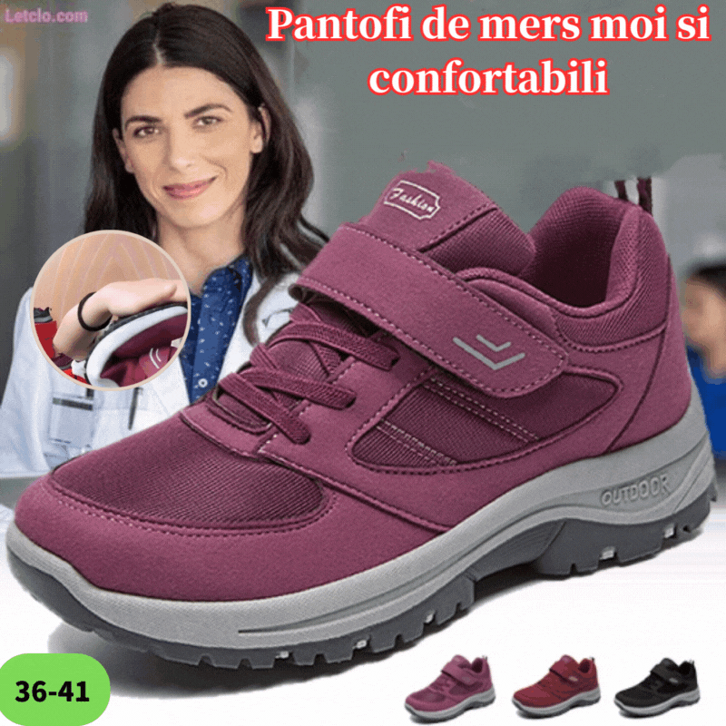 【🏆️Cele mai vândute produse】🔥【50%OFF】💗【36-41】Talpă moale pentru femei Pantofi ortopedici confortabili, anti-alunecare, la modă și versatili-3852673