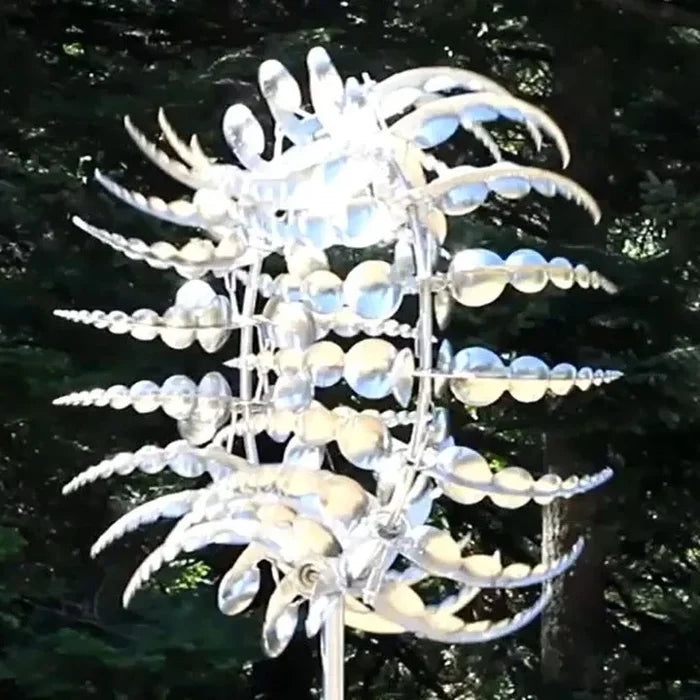 Fier metal sci-fi fantezie fantezie în aer liber patio grădină moară de vânt ornament