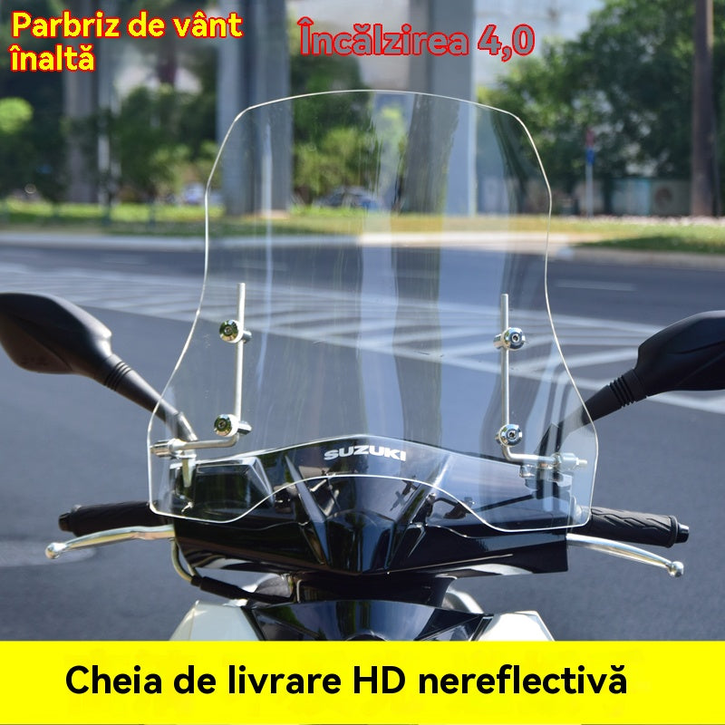 💥💥🏍️【2.0MM grosime 37/45/50CM înălțime】2025 parbriz nou motociclete vehicul electric, parbriz universal