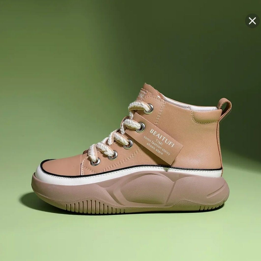 【35-40】🔥 Martinské boty z čisté hovězí kůže s tlustou podrážkou -- 3853467