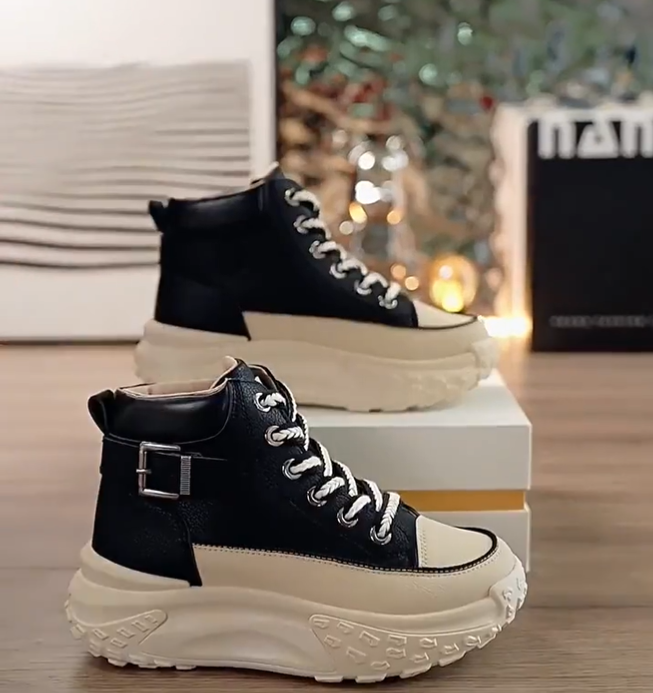 🔥🔥【50% OFF!!!】2024 toamna si iarna stil nou, catifea, talpa groasa, inalta pantofi casual