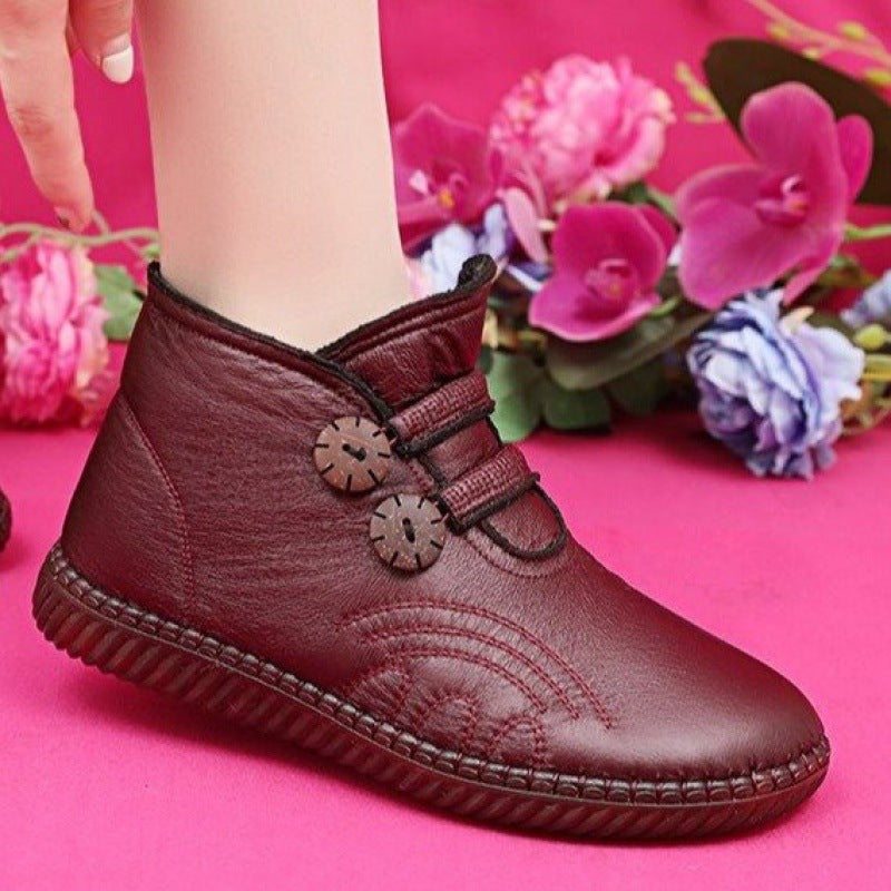 💌【35-40】🔥Pantofi anti-alunecare din catifea de iarna din piele naturala lucrati manual in Italia-3852555