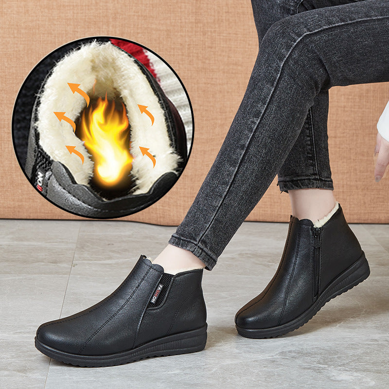 【35-41】🥾Miękkie skórzane buty zimowe - modne i ciepłe