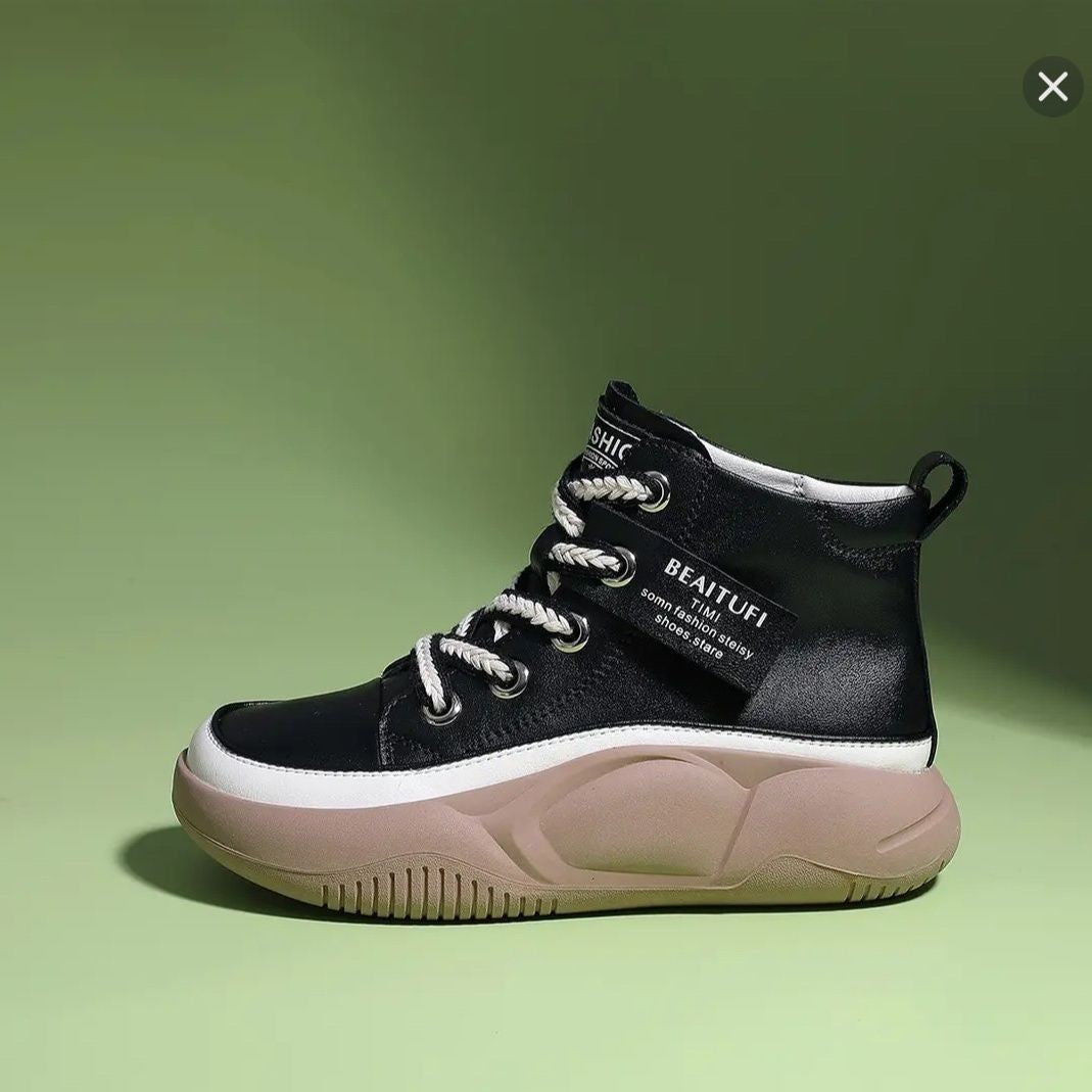 【35-40】🔥 Martinské boty z čisté hovězí kůže s tlustou podrážkou -- 3853467