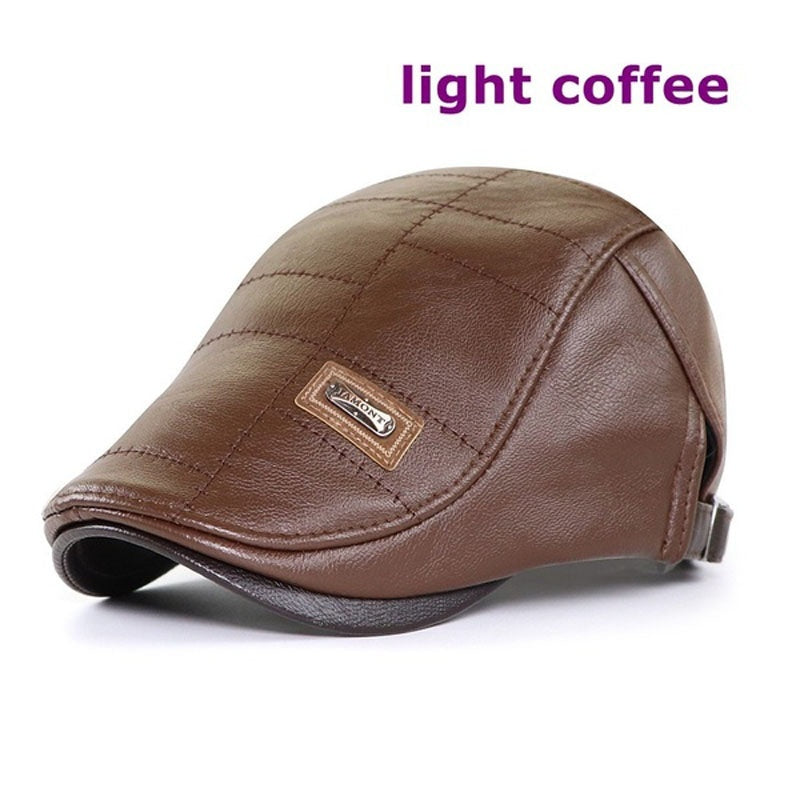 🔥Beretă vintage din piele premium——3895308