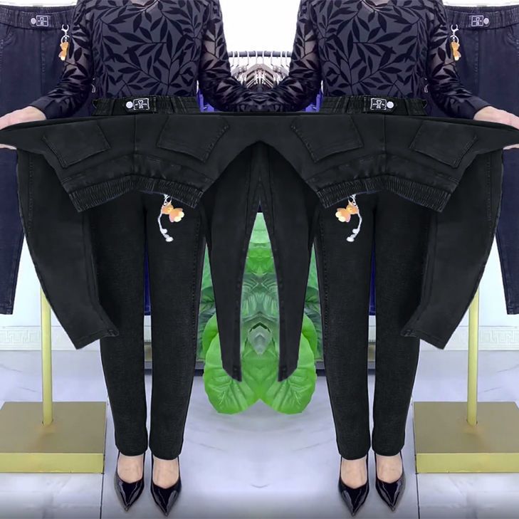 【M-5XL】Dámské džíny s vyztuženou elastickou podšívkou