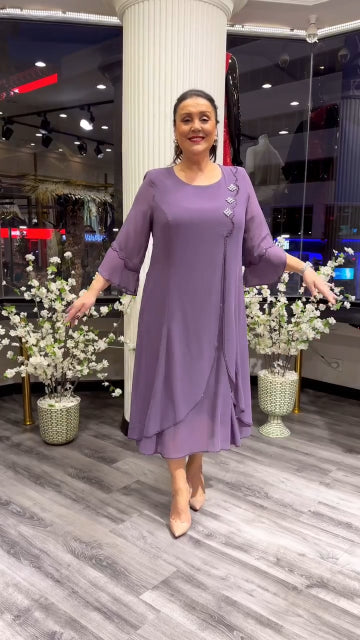 【S-5XL】 ❤️2024 Noi rochii de înaltă calitate din sifon de înaltă calitate