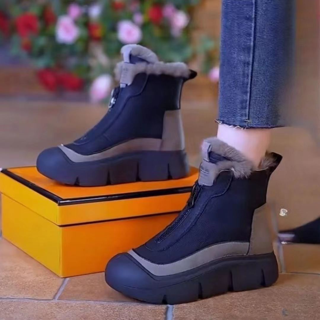 【🔥ŽHAVÉ】🥾【35-40】Zimní nové produkty 2024 Teplé vlněné sněhule na silné podrážce -- 3860976