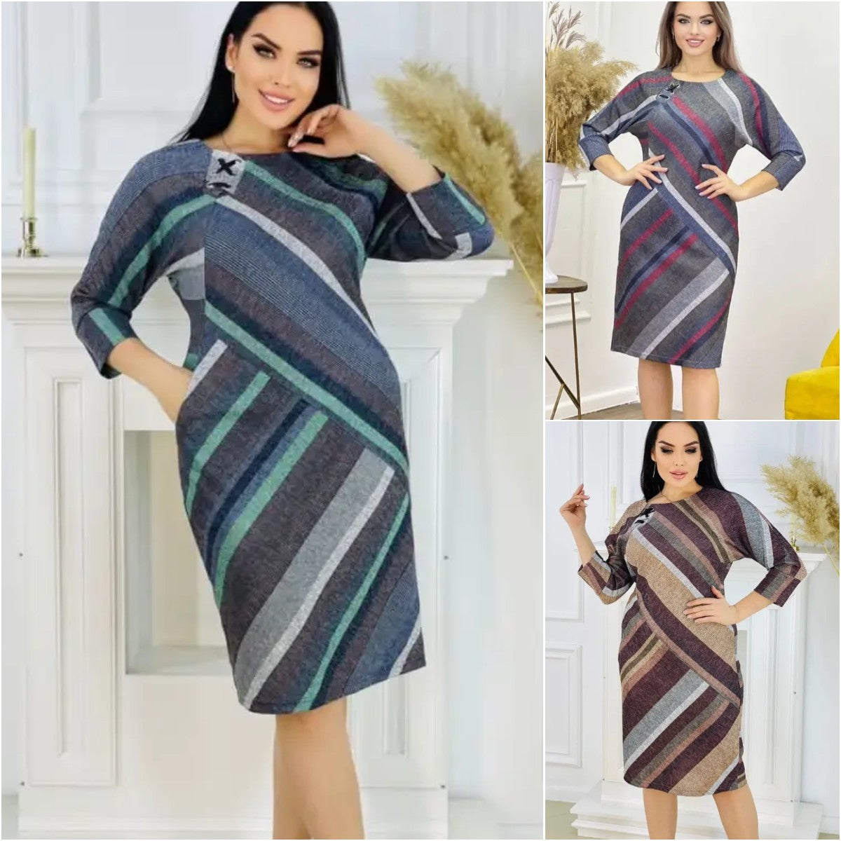 🌞🔥【S-5XL】Rochie calduroasa noua de toamna si iarna