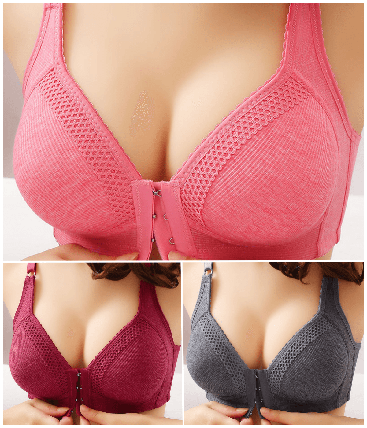 đĽăBalenĂ 3 kusĹŻăVysoce kvalitnĂ push-up podprsenka, bezeĹĄvĂĄ, mĂłdnĂ a sexy, zabraĹuje prohĂ˝bĂĄnĂ