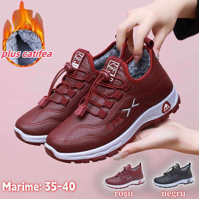 【📢Reducere pe timp limitat】【35-41】2024 Pantofi de femeie din bumbac din catifea lucrați manual din piele naturală în stil nou de iarnă-3852774