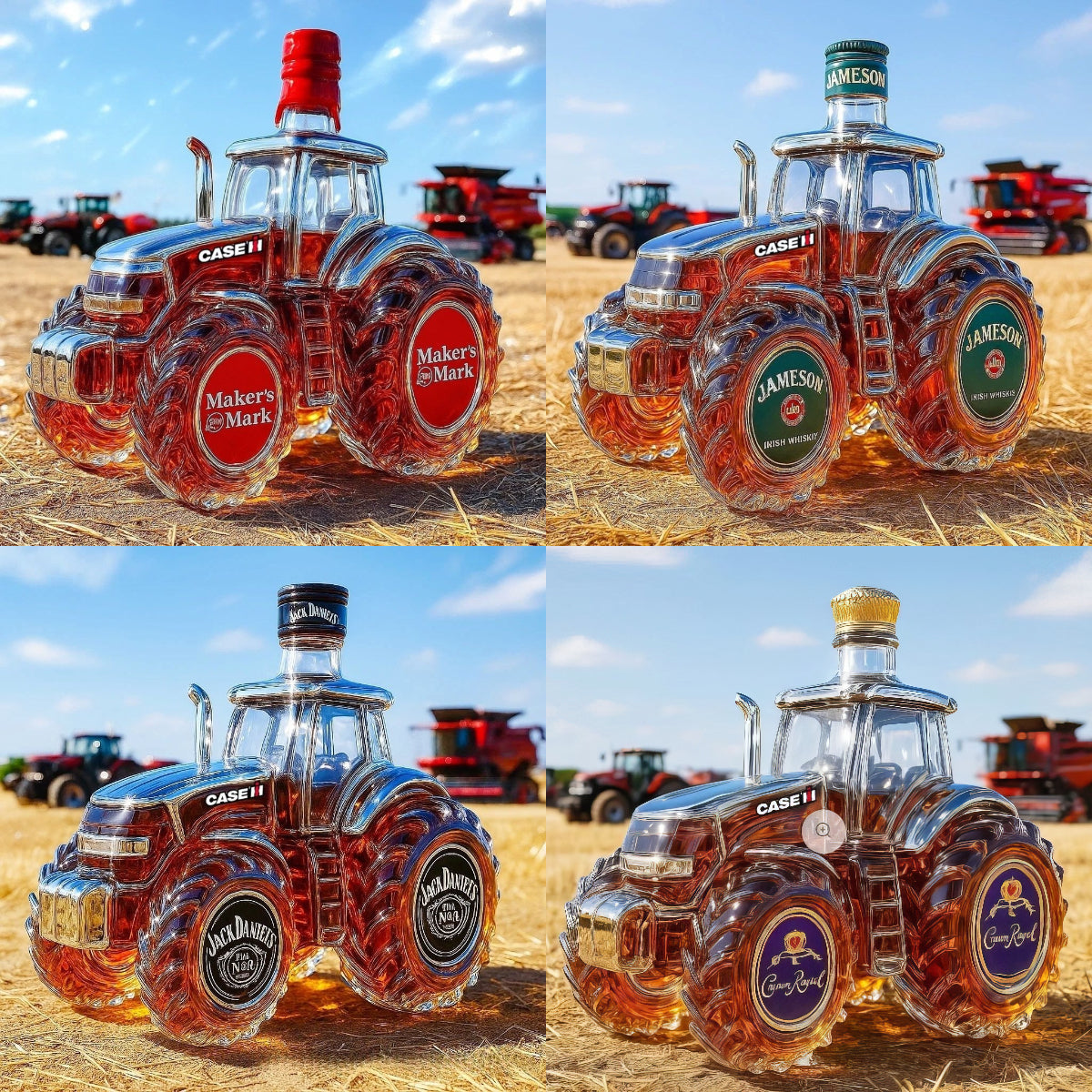 đ„ăOferta ograniczona czasowoăđRetro butelka na wino w ksztaĆcie traktora rolniczegoïŒđđKreatywna dekoracja na butelkÄ whisky z zamkniÄciem
