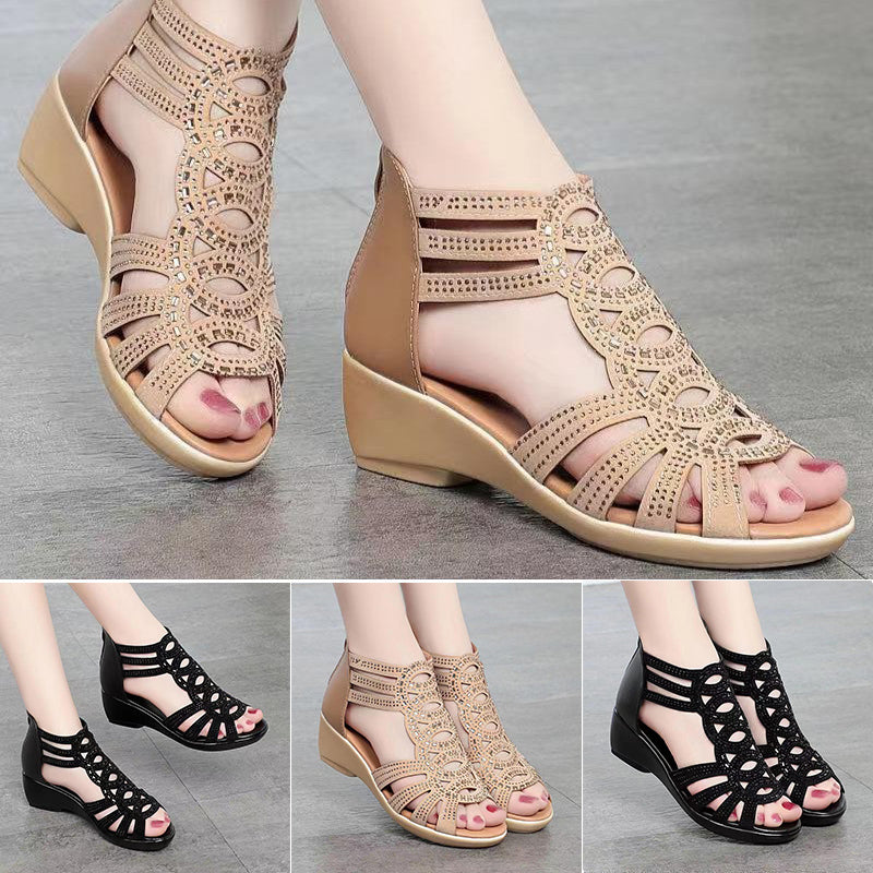 🔥👡【35-40】2025 Sandale noi pentru femei de culoare uni la modă uni