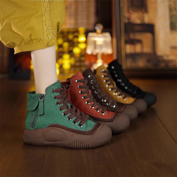 ✨🥾【35-40】2024 Toamna și iarna nou respirabil talpă moale înălțime creștere pantofi casual--3858968