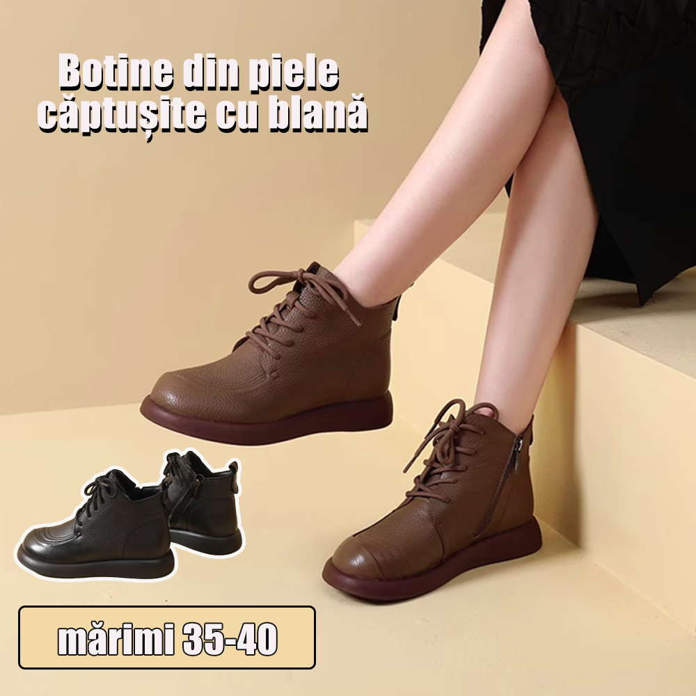 🔥【35-40】Nové dámské ortopedické kožené boty z roku 2024, větší velikosti - 3853568