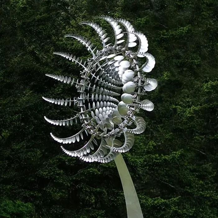 Fier metal sci-fi fantezie fantezie în aer liber patio grădină moară de vânt ornament