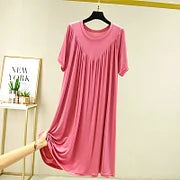 ⚡🔥LAST DAY 51% OFF 🔥Rochie de pijama lentă, moale și confortabilă, cu mâneci scurte