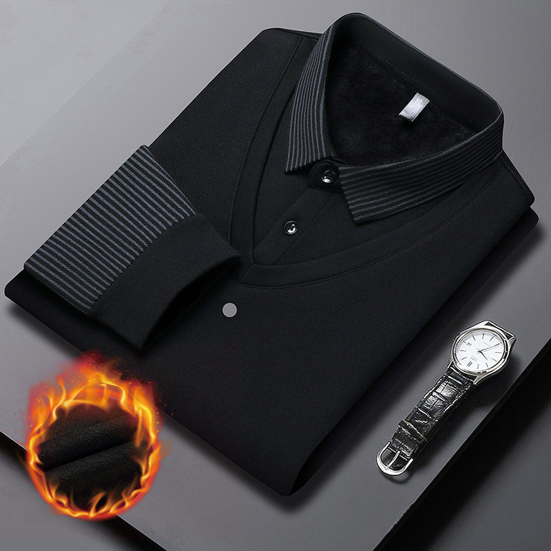 【30%OFF】【M-4XL】Cămașă POLO fals din două piese cu dungi patchwork——3895425