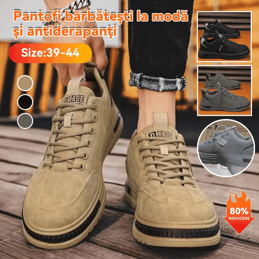 【39-44】Nové pánské měkké kožené ležérní boty na skateboarding