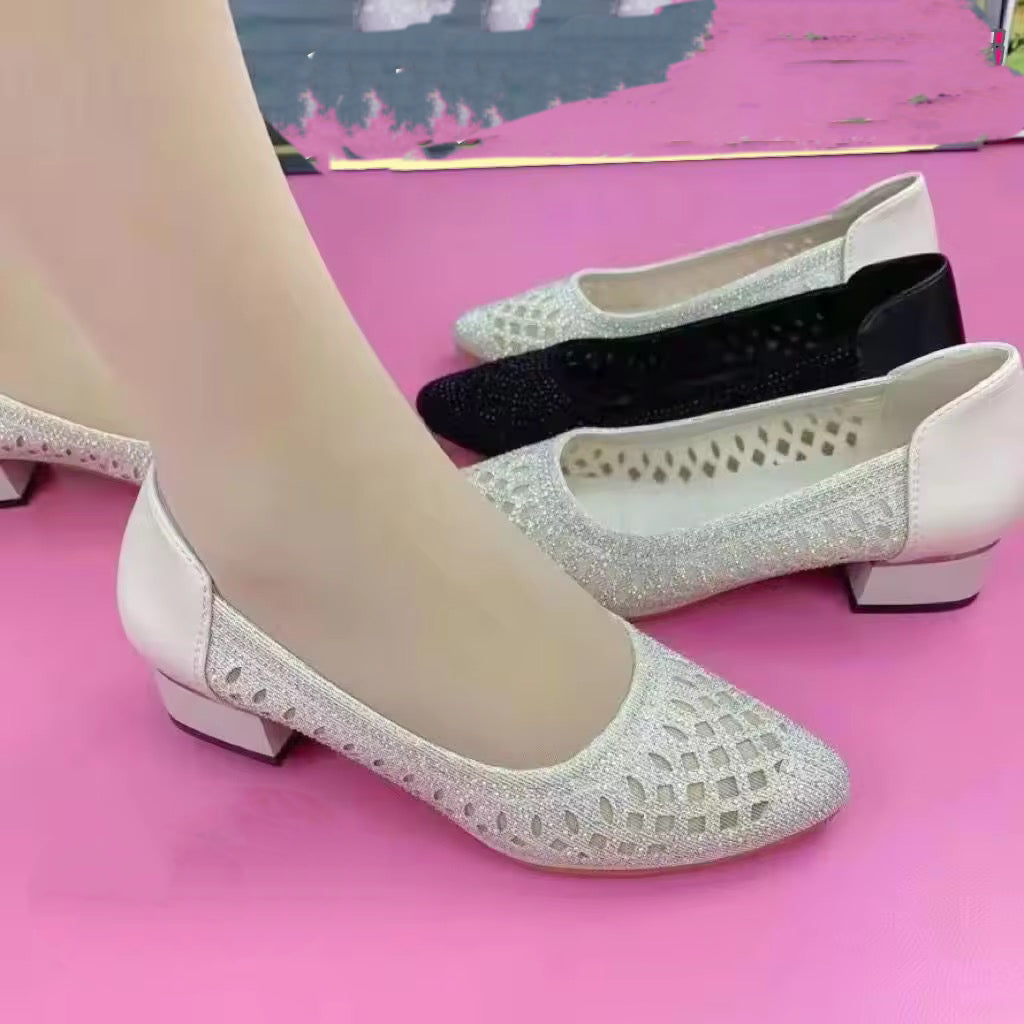 50% zniżki na nowe produkty 🔥【35-41】Damskie oddychające sandały z siateczki z kryształkami💎