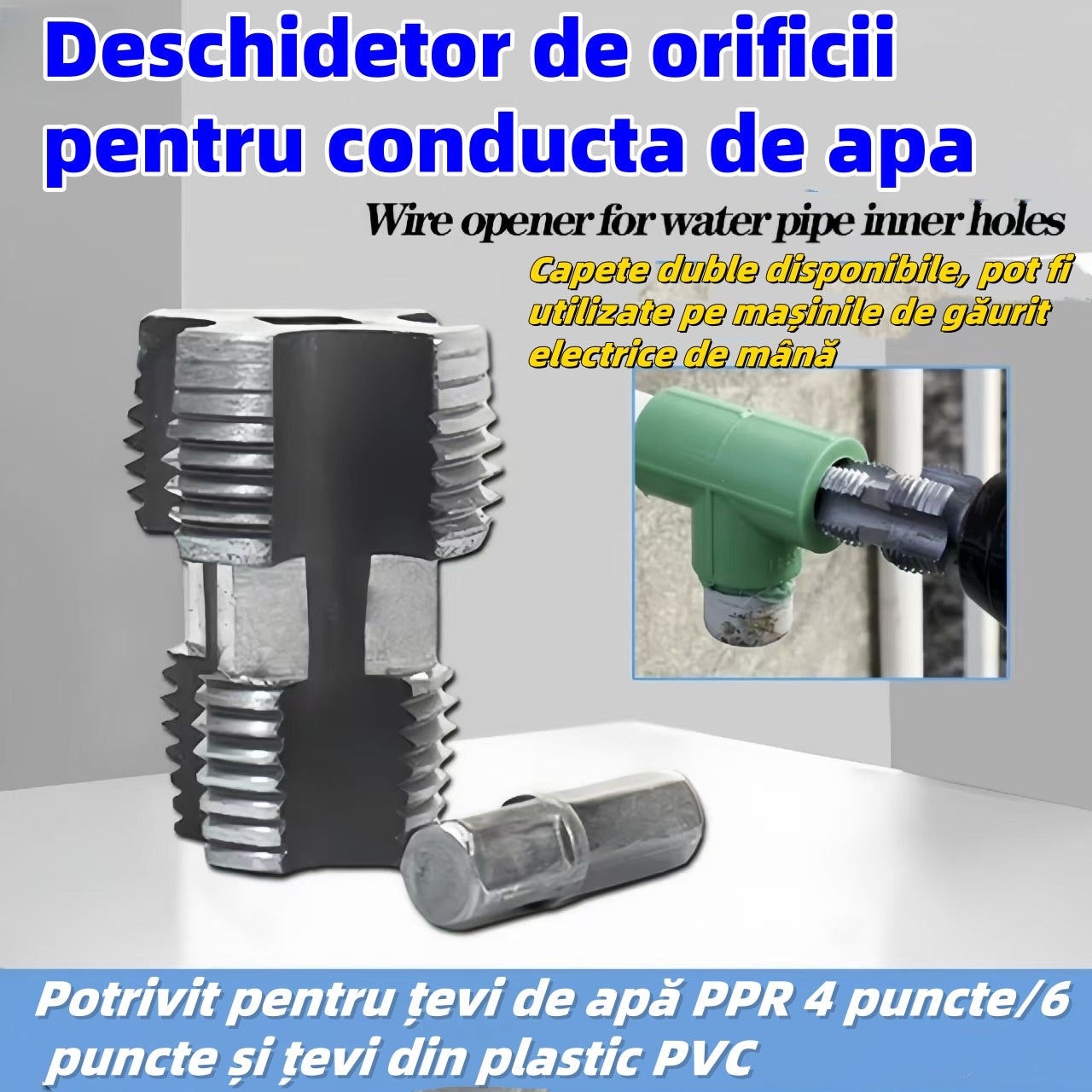 🛠️【Unelte de deschidere a sârmei interioare ale conductei de apă și set de instrumente de deschidere a sârmei exterioare】 4 puncte 6 puncte țeavă de apă PPR plastic PVC——3894420