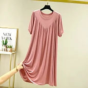 ⚡🔥LAST DAY 51% OFF 🔥Rochie de pijama lentă, moale și confortabilă, cu mâneci scurte