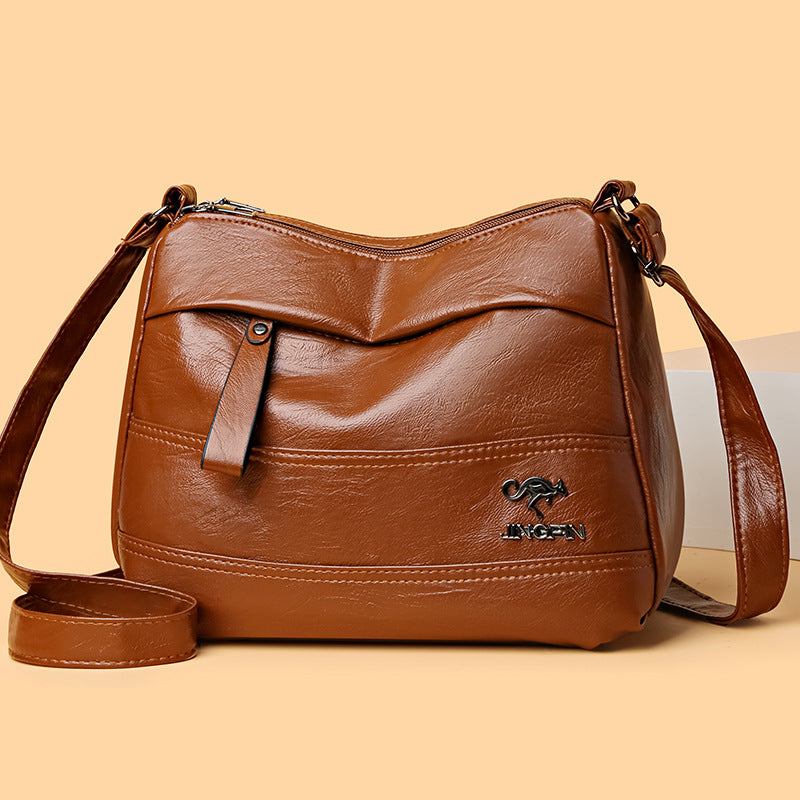 ✨️👜Nový model, vícevrstvá, retro a velkokapacitní taška přes rameno, módní a všestranná