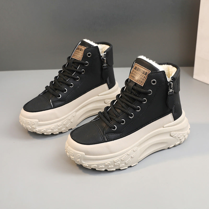 🔥Stil nou fierbinte🔥【35-42】2024 pantofi casual caldi, cu talpă groasă, plus catifea