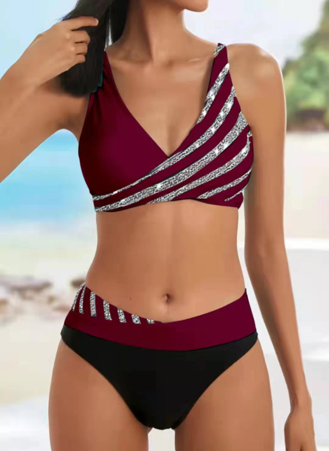 ⛱👙Nová sada plavek s potiskem pro ženy pro rok 2024