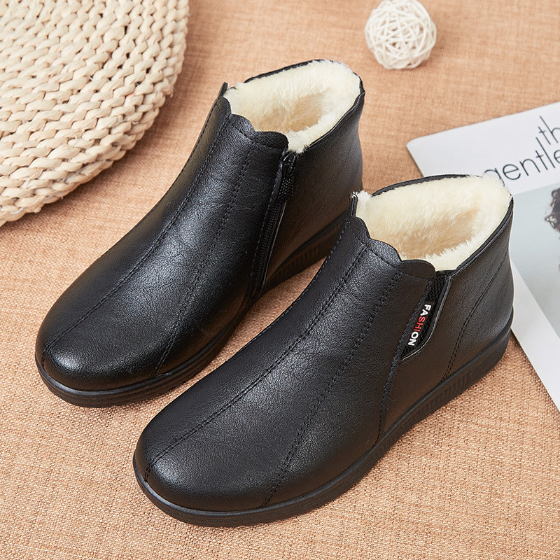 【35-41】🥾Miękkie skórzane buty zimowe - modne i ciepłe