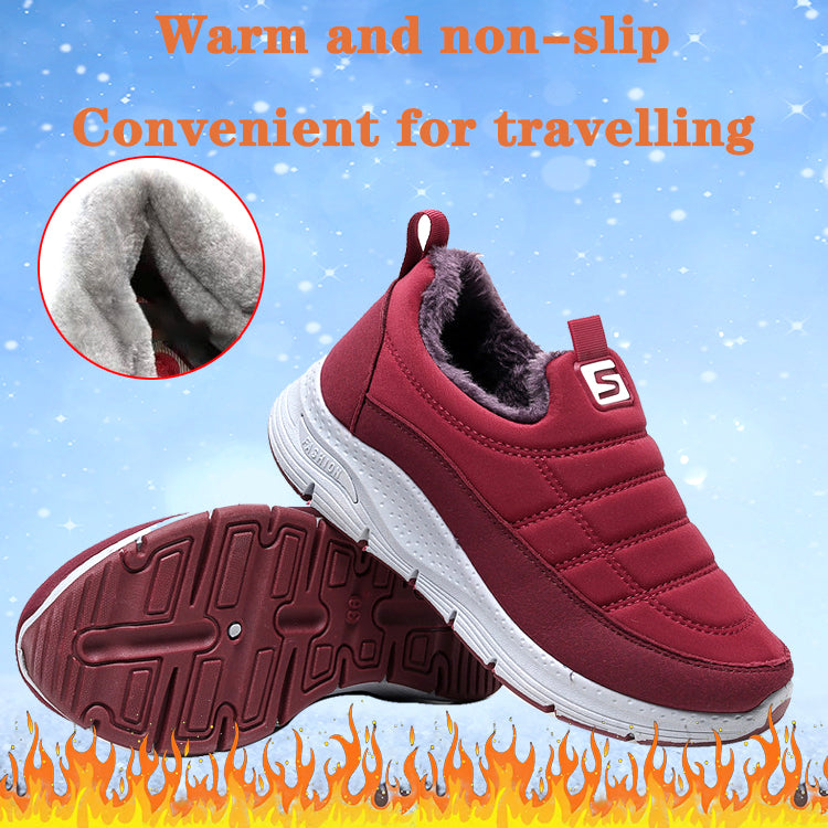 š„ć36-41ćPantofi de bumbac impermeabil antiderapant Ć®ngroČat pantofi de zÄpadÄ cizme de zÄpadÄ--3858943